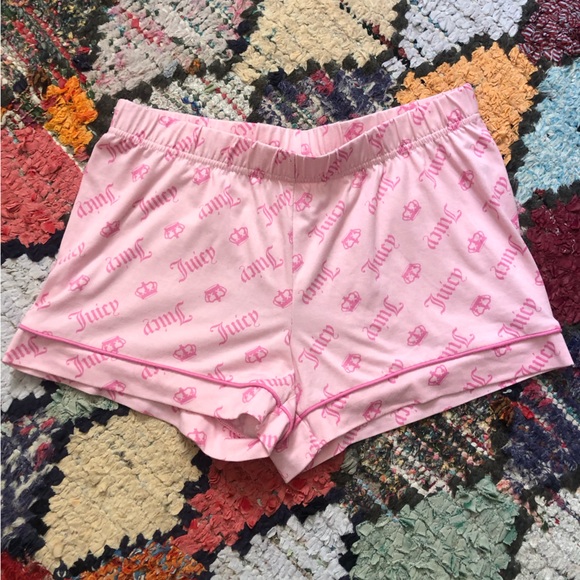 Pink Short Sleeve Juicy Couture Pajama Set - Picture 3 of 5